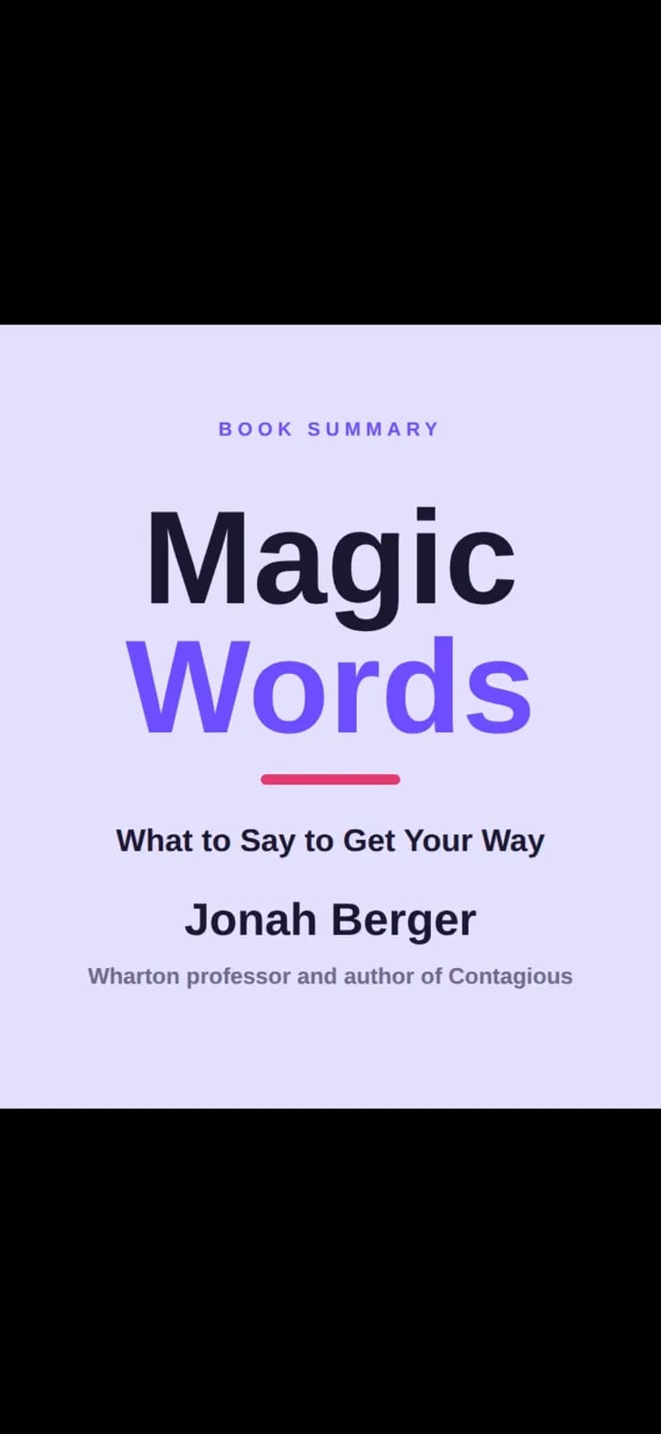 Magic Words - Jonah Berger